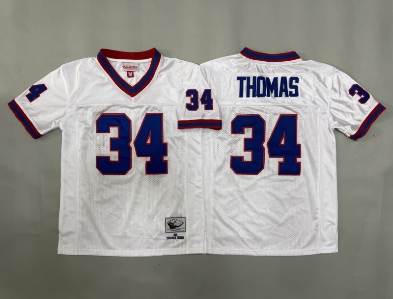 Youth Buffalo Bills #34 Thomas White Throwback Limited Nike NFL Jersey 01->youth nfl jersey->Youth Jersey